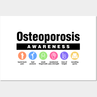 Osteoporosis - Disability Awareness Symptoms Posters and Art